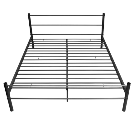 Bed Frame Black Metal King Size - Image 3