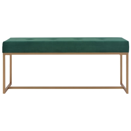 Bench 120 cm Green Velvet - Image 2