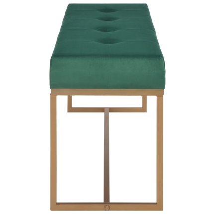 Bench 120 cm Green Velvet - Image 3