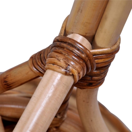 Outdoor Chairs 4 pcs Natural Rattan Brown - Image 8