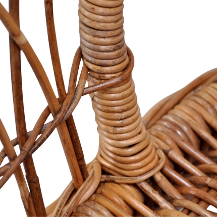 Outdoor Chairs 6 pcs Natural Rattan Brown - Image 6