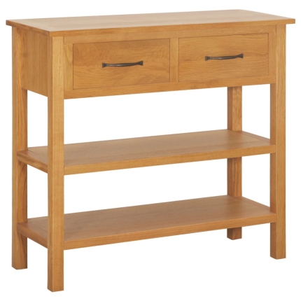 Sideboard 90x33.5x83 cm Solid Oak Wood and Water Hyacinth - Image 5