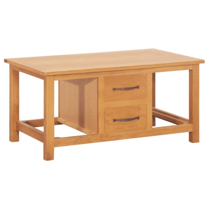 Sideboard 88x53x43 cm Solid Oak Wood and Water Hyacinth - Image 6