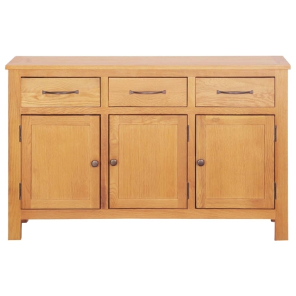 Sideboard 112x33.5x70 cm Solid Oak Wood - Image 3