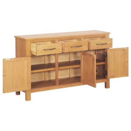 Sideboard 112x33.5x70 cm Solid Oak Wood - Image 4