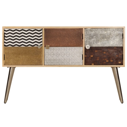 Sideboard 120x30x75 cm Solid Mango Wood - Image 5