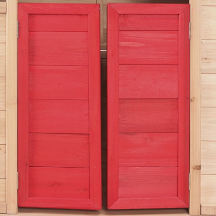 Kids Play House Wood Red - Image 3