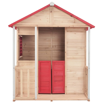 Kids Play House Wood Red - Image 5