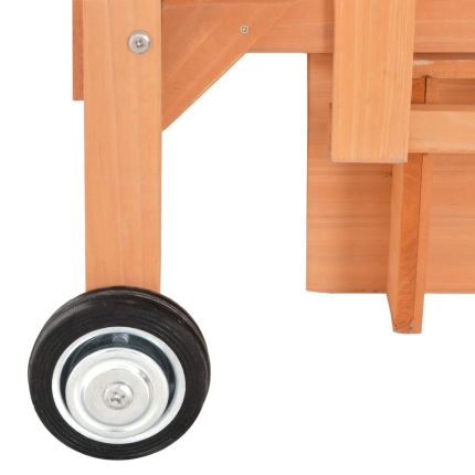 Kids Playhouse with Sandbox Wood Blue UV50 - Image 9