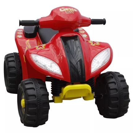 Kids Quad Bike Electric Red & Black - Image 2