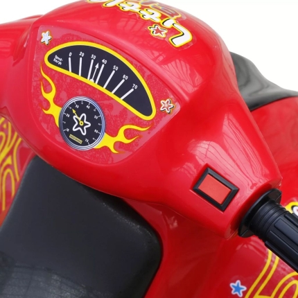Kids Quad Bike Electric Red & Black - Image 4