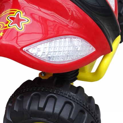 Kids Quad Bike Electric Red & Black - Image 5