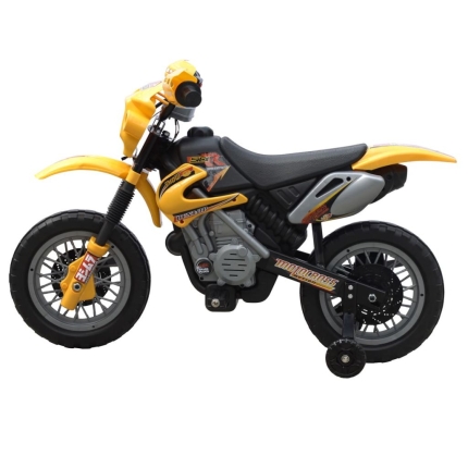 Kids Electric Yellow Motorbike - Image 2