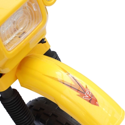 Kids Electric Yellow Motorbike - Image 5
