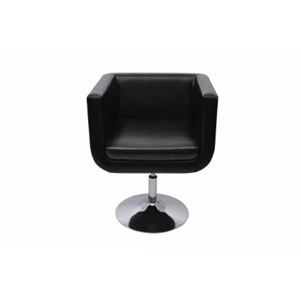 Bar Chairs 2 pcs Artificial Leather Black - Image 3