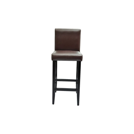 Bar Stools 2 pcs Dark Brown Faux Leather - Image 4