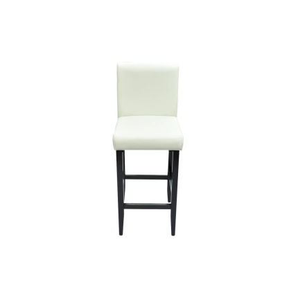 Bar Stools 2 pcs White Faux Leather - Image 5