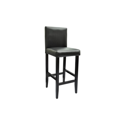 Bar Stools 4 pcs Black Faux Leather - Image 4