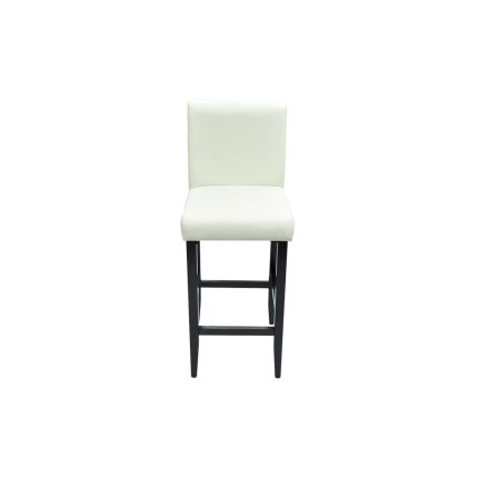 Bar Stools 6 pcs White Faux Leather - Image 3