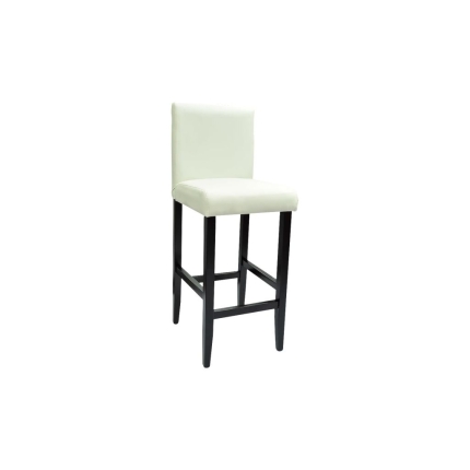 Bar Stools 6 pcs White Faux Leather - Image 4