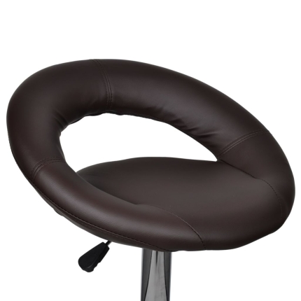 Bar Stools 2 pcs Brown Faux Leather - Image 6