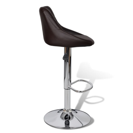 Bar Stools 2 pcs Brown Faux Leather - Image 5