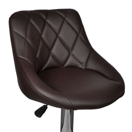 Bar Stools 2 pcs Brown Faux Leather - Image 6