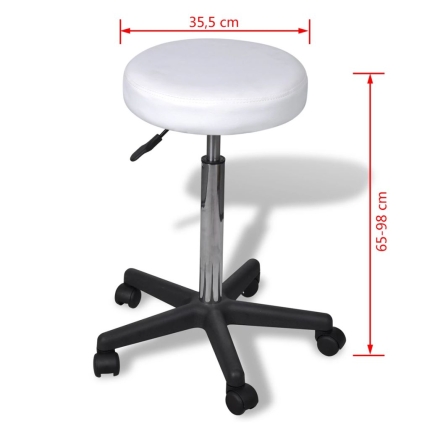 Office Stool white - Image 4