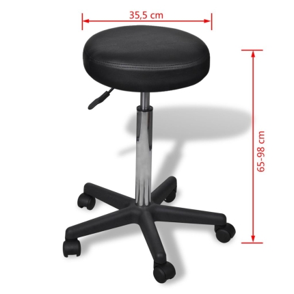 Office Stool black - Image 4