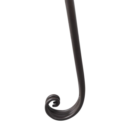 Garden Chaise Lounge 128 cm Steel Antique Brown - Image 3