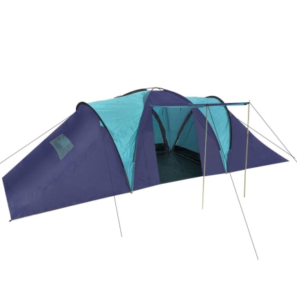 Camping Tent Fabric 9 Persons Dark Blue and Blue - Image 2