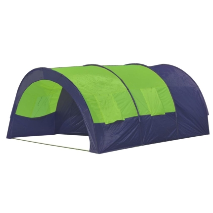 Camping Tent Fabric 6 Persons Blue and Green - Image 2