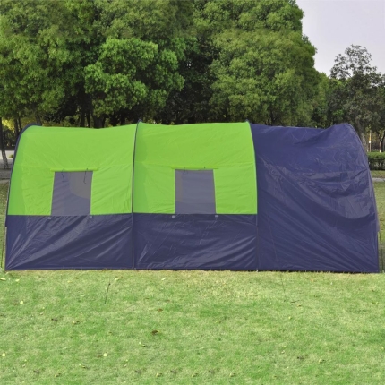 Camping Tent Fabric 6 Persons Blue and Green - Image 4