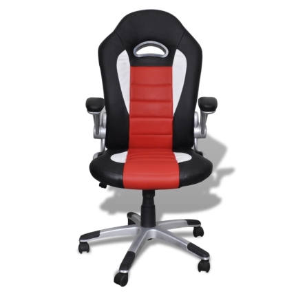 Office Artificial Leather Chair Modern Design Red - Image 2