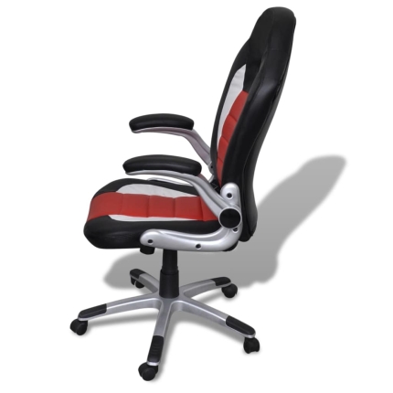 Office Artificial Leather Chair Modern Design Red - Image 3
