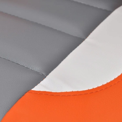 Office Artificial Leather Chair Modern Design Orange - Image 3