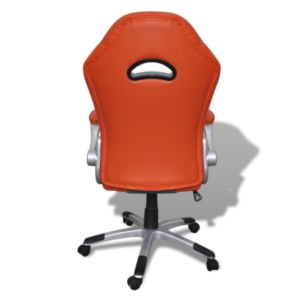 Office Artificial Leather Chair Modern Design Orange - Image 6