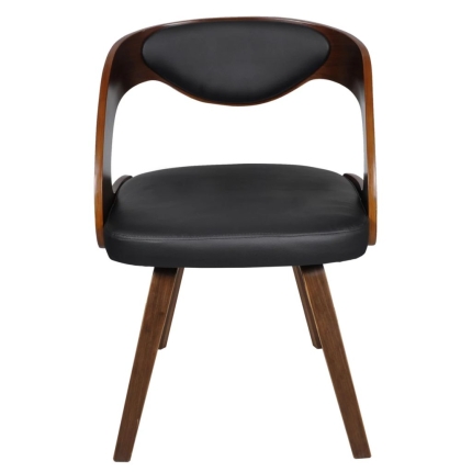 Dining Chairs 2 pcs Brown Faux Leather - Image 3