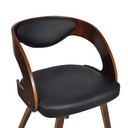 Dining Chairs 2 pcs Brown Faux Leather - Image 5