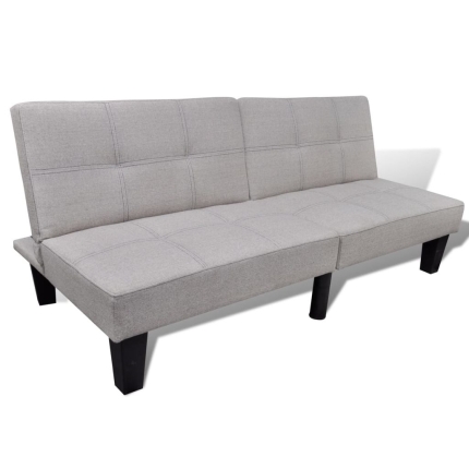 Sofa Bed Adjustable Beige - Image 2