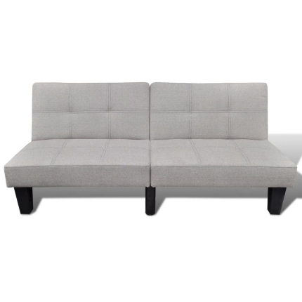 Sofa Bed Adjustable Beige - Image 3