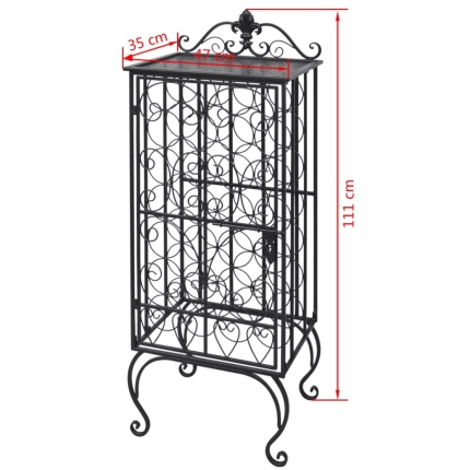 Wine Rack for 28 Bottles Metal - Image 8