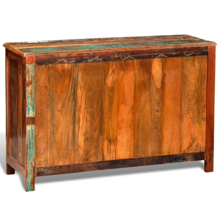 Reclaimed Cupboard Solid Wood Vintage with 3 Drawers 3 Doors - Image 6