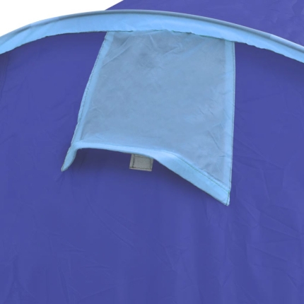 Camping Tent 4 Persons Navy Blue/Light Blue - Image 6