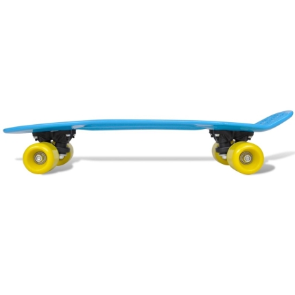 Retro Skateboard with Blue Top Yellow Wheels 6.1" - Image 4
