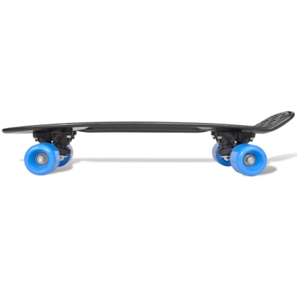Retro Skateboard with Black Top Blue Wheels 6,1" - Image 4