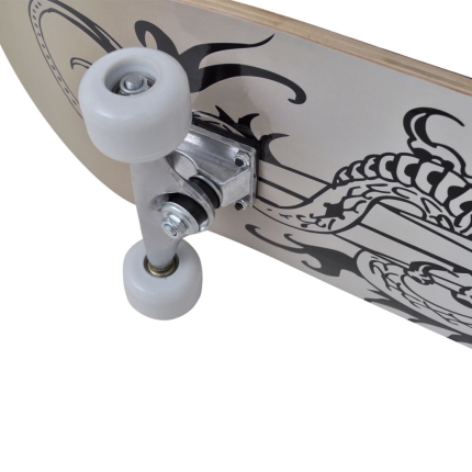 Oval Shape Skateboard 9 Ply Maple Dragon Design 8" - Image 7