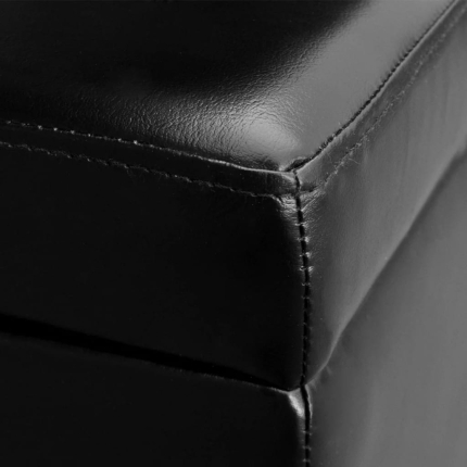 Long Storage Bench Wood Black - Image 2
