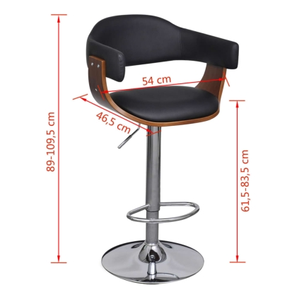 Bar Stools 2 pcs Faux Leather - Image 6