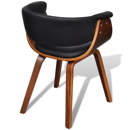 Dining Chair Bent Wood and Faux Leather - Image 5